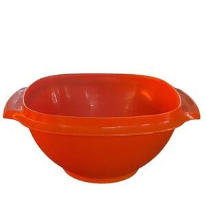 Vintage Tupperware Orange Bowl with Handles